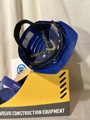 Volvo Blue/Iconic Logo Peltor Safety Construction Helmet with Safety Visor