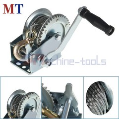 High Carbon Steel 1500Lbs Hand Crank Winch Boat Winch With 10m (32 Feet) Rope