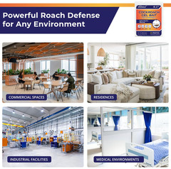 Roach Gel Bait Indoor and Outdoor: Cockroach Killer Repellents for German Coc…