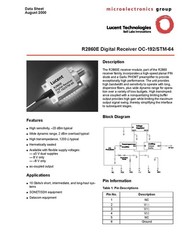 Agere / Ortel 2860E-023 10 Gb/s, -20 dBm, Optical Receiver w K rf, FC/PC