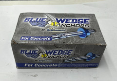 (QTY 10) Torquemaster 51810 Blue Wedge Anchor, 5″ L, Steel Blue Ruspert