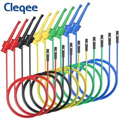10pcs Test Hook Clip to Dupont Male/Female Jumper Wire For Breadboard (D)