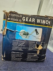 3500LBS CAPACITY ALL PURPOSE GEAR WINCH ASSEMBLY 10m Rope Length