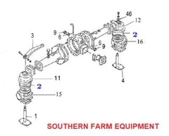 FRONT KNUCKLE SEAL FITS YANMAR TRACTORS: YM1110D, YM1500D (red), YM1510D