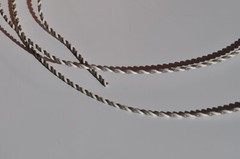 25 Feet of Vintage #24 AWG Twisted Pair Gray/White Electrical Wiring Train Hobby