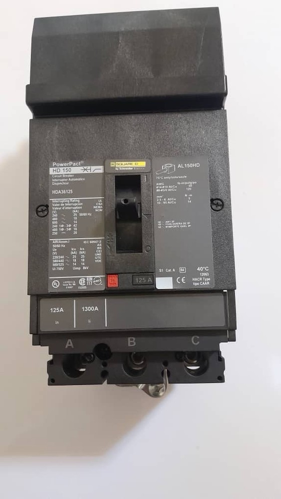 Square D HDA36125 I-Line Power Pact Circuit Breaker