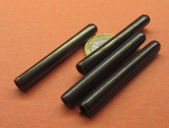 Steel Coiled Spring Pin, 1/4″ Dia x 2.00″ Length, 25 pcs