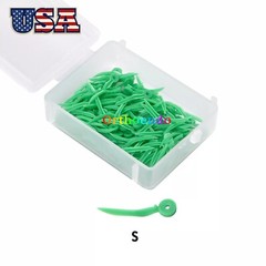 Dental Plastic Wedges Concave Design Arc Diastema Wedge with Hole XS/S/M/L