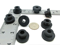 5/8″ Hole Silicone Rubber Step Bushing Firewall Pass-Through 5/16″ ID x 1″ OD