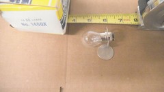 GE incandescent miniature bulb, USA made, model 1460X, 6.5V, 2.75A, 17.9W, nos