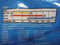 Bag Of Ideal Wing Nut Connectors Qty-100,#30-654 High Leverage Wing Twist*NDR10U