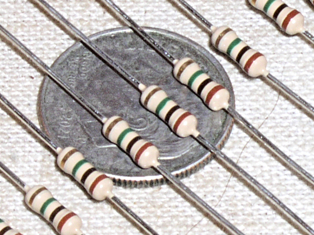 10 NEW 1M 1 M CARBON FILM CF 1 MEG OHM 1/4 W .25 W WATT 5% RESISTOR CFR-25JB-1M