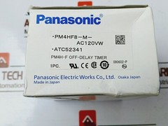 Panasonic PM4HF8-M-AC120VW Off-Delay Timer with Base 0-10 Min 100-120V 50/60Hz