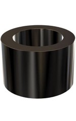 Black Anodize Aluminum Spacer Bushing 3/4″ OD x 1/2″ ID (1/2″ Length, 10 Pack)