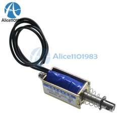 10PCS JF-0530B DC12V 300mA 5N/10mm Pull-Push-Type DC Solenoid Electromagnet