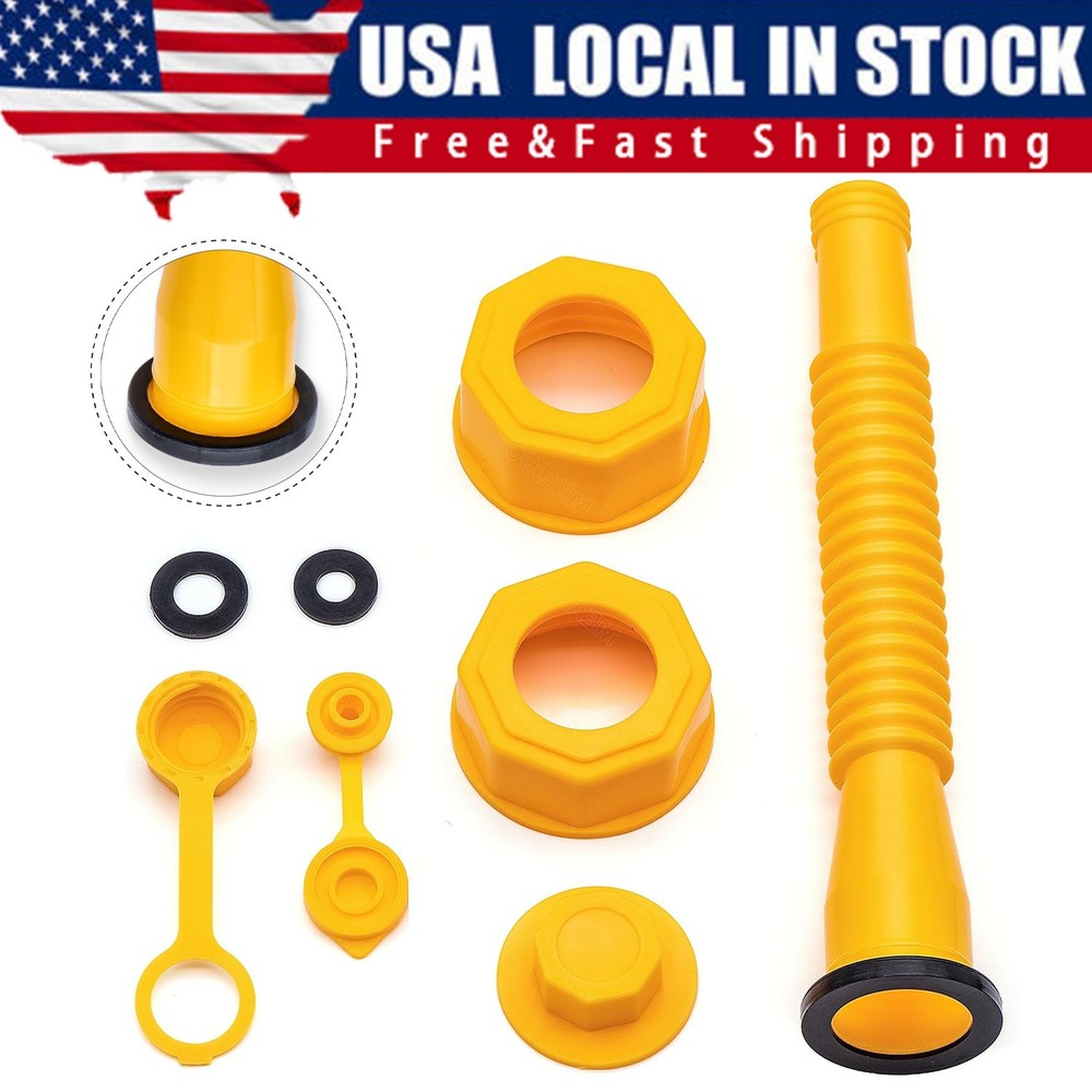 Replacement Gas Can Spout Nozzle Vent Kit for Plastic Gas Cans Old Style Cap