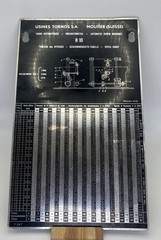 Usines Tornos R10 Speed Threading Chart Plate T347 Moutier Suisse Screw Machine