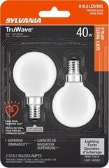 LED G16.5 Globe Light Bulb, 40W Equivalent, TruWave Natural, Energy Saving Decor