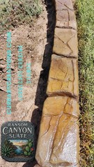 Ransom Canyon Concrete Stamp Landscape Curbing Faux Stone Texture Tool