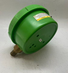 4″ Pressure Gauge (0-300 psi) Green Color ABS Case – 1/4″ NPT Lower –