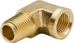 Legines 1/8 Inch Brass Street 90 Degree Elbow 1/8″ NPT 1/8, Pack Of 2,Brass