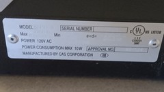 CAS PD-II Digital Scale 120V AC 60Hz 10W. 30-60 Pound Capacity. With Cords!
