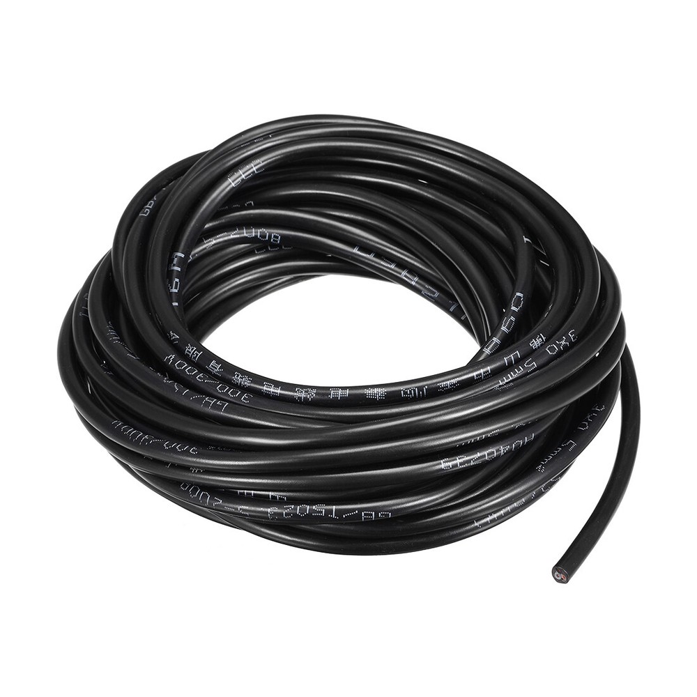 RVV Wire Cable Extension Cord Copper Wire Conductor 3 Core 20 AWG 10M/32.8ft