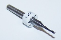 1.20mm (.0472″) Carbide 3 flute endmills, long flute Kyocera 1700W0472.230