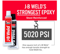 J-B Weld 8265S Original Cold-Weld Steel Reinforced Epoxy – 2 oz