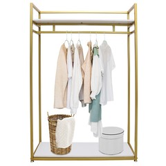 Clothes Closet Storage Garment Rack Shelf Organizer Clothes Hanger Lightweight