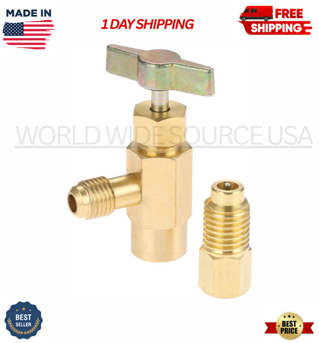 R1234Yf Self-Sealing Can Tap, F-1/4 SAE 1/2 LH Thread Valve Tool with Adapter