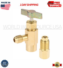 R1234Yf Self-Sealing Can Tap, F-1/4 SAE 1/2 LH Thread Valve Tool with Adapter