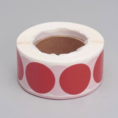 Red Blank Sticker Labels 500 each per roll Great for Orders Crafts work & Fun