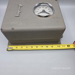 VTG Stromberg Model 14 Time Clock Corded Gray Metal Case Industrial Punch Clock