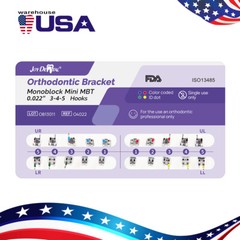 US AZDENT Dental Orthodontic Brackets Brace Mini Roth/MBT 0.022/0.018 345 Hook