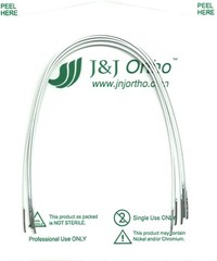 J&J Ortho™ Orthodontic White Coated Arch Wire Ovoid / Natural Optional (5/pk)