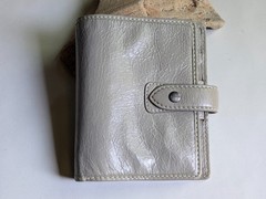 Filofax Malden Small 6-Ring Binder Organizer Planner Stone Vintage Leather Cover