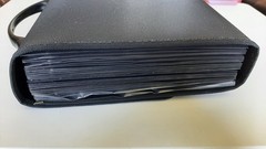 Office Depot Brand Expanding Poly 26-Pocket File, Letter Size, Black