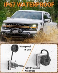 Waterproof RV Wall Pass Through Kit for Starlink Mini, Aluminum DC Cable Pass…