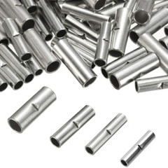 10 Pcs Non Insulated Butt Connectors, AWG# 4 Non-Insulated