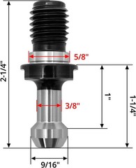 10Pcs CAT40 45°Pull Stud Retention Knob for HAAS CAT 40 CNC Tool Holder Replace#