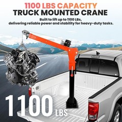 1100lbs Pickup Truck Crane 2000 lbs w/ Electric Winch Jib Crane for Factory