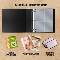Heavy-Duty Storage Kit for Organizing Packets, with 200 Pockets, 3.5 x 5.25”…