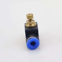 2 Pieces 4mm Pneumatic Air Flow Speed Control Valve Push-In Connector Fitting