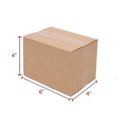 100 6x4x4 Cardboard Packing Mailing Shipping Boxes