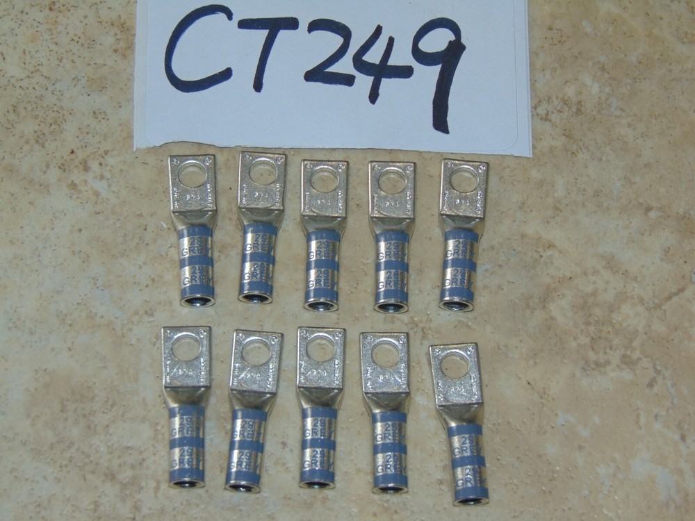 THOMAS & BETTS T&B 40 50N 4 STR CU 29 GREY DIE LOT OF 10 ELECTRIC LUG NEW
