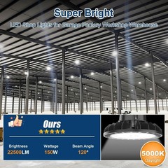 6 Pack 150W UFO Led High Bay Light Industrial Commercial Factory Warehouse Light