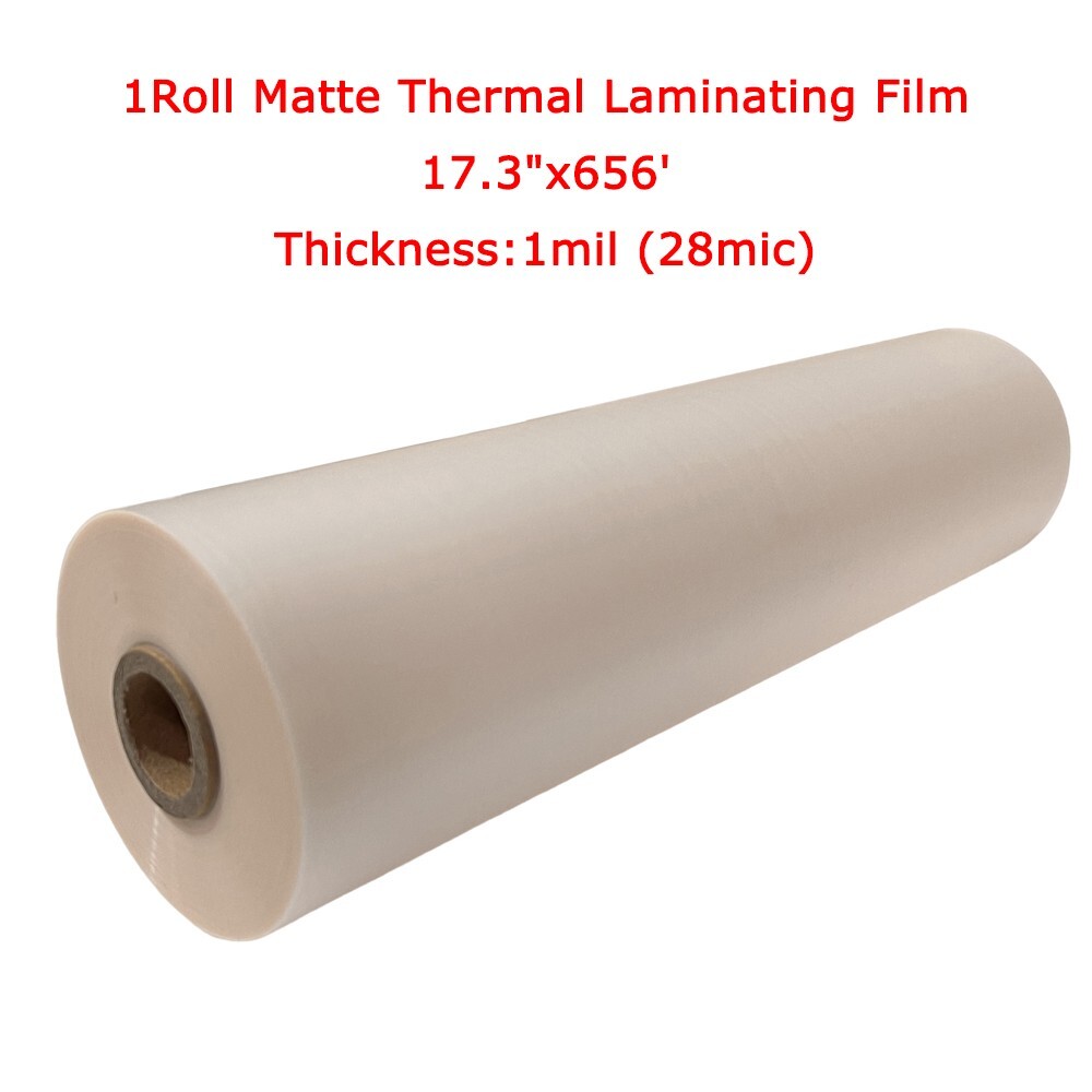 17.3″x656′ Bopp Matte Laminating Film Thermal Laminating Film 28mic Thickness US