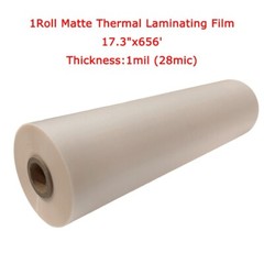 17.3″x656′ Bopp Matte Laminating Film Thermal Laminating Film 28mic Thickness US