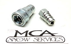 HYDRAULIC COUPLER & NIPPLE PIN TYPE 4010-2P 4050-2P 1/4 NPTF FNPT FEMALE